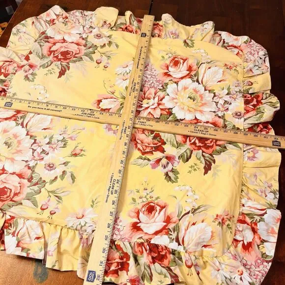 Vintage Ralph Lauren Home Sophie Brooke Twin Fitted Sheet Bed Skirt 2 Shams